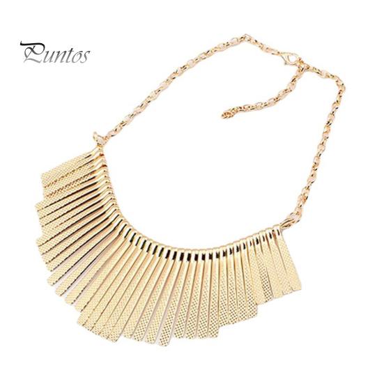 

Ігристі бари Кольє металеве намисто Bib товстий комір бахрома намисто металеві китиці панк ювелірні вироби для жінок золотистий