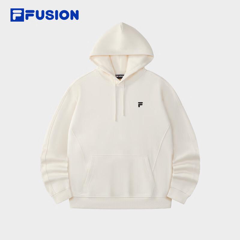FILA FUSION 2025 Fall Unisex Pure Cotton Hooded Sweatshirt M