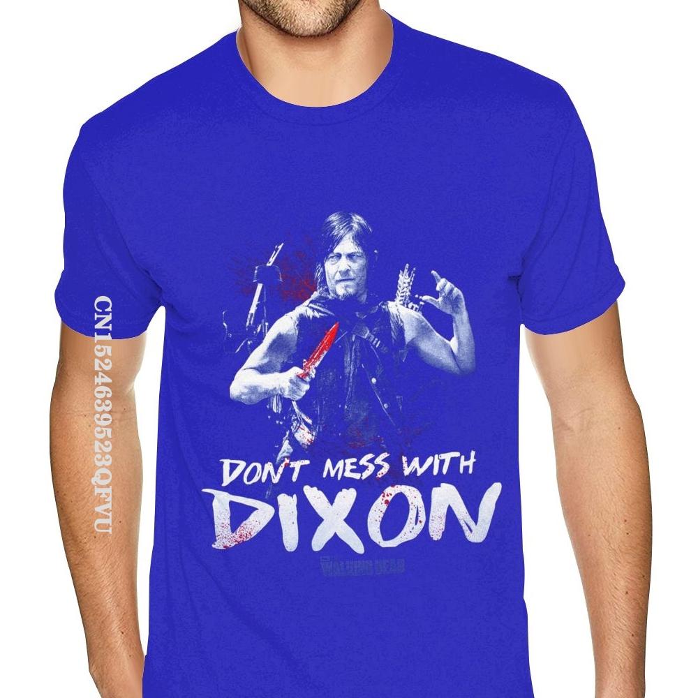 Walking Dead Daryl Dixon Printed Mens Tshirt Plus Size Men's Personalized Photo T Shirts Camisa Streetwear