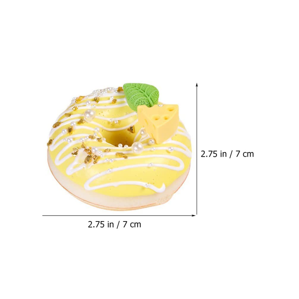 OUNONA Food Photography Promotional Play Just Like the Realistic 4 Candy Toy for Fruit Sample, Donut, Tools, Decoration, Display, Goods, Cake, Model,