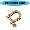 5Pcs Antique Brass Horse Shoe Clasps Screw in Fasteners for Apparel Bags DIY Craft Accessories