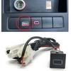Car Right Side Charger Accessories USB QC3.0 Quick Charger Socket Interface With Cable For VW Golf 5 For VW Golf 6