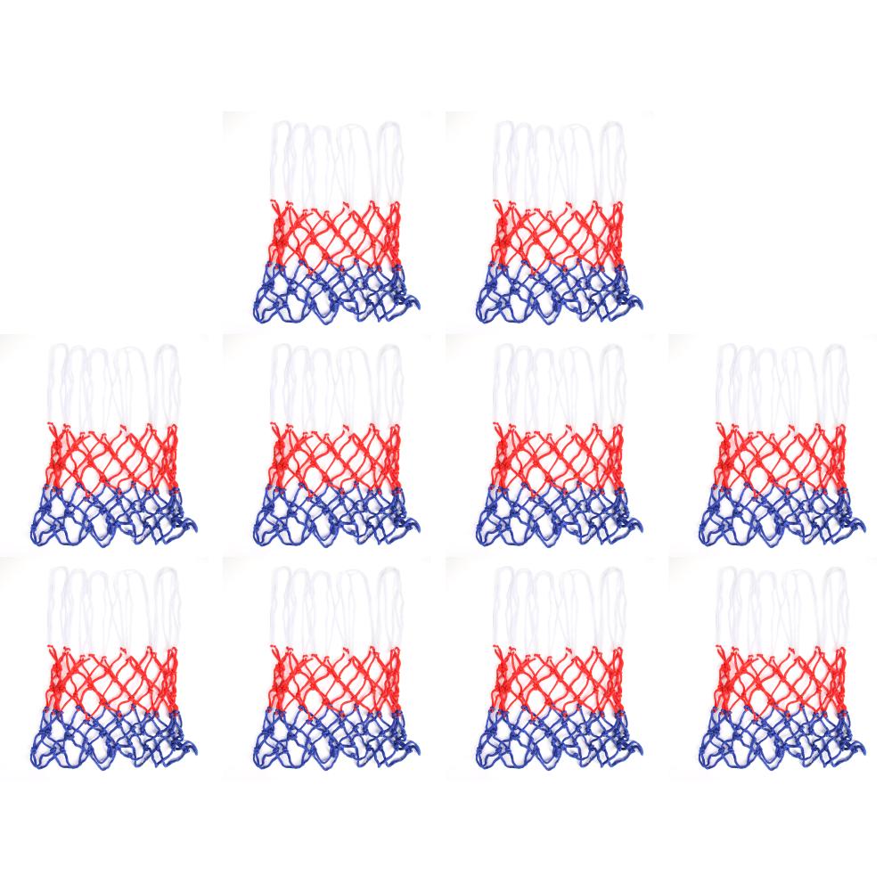 Standard Basketballnetz Basketballkorbnetz Offizielle Spezifikation Basketballnetz Langlebiges Nylon Felgenbefestigungsnetz