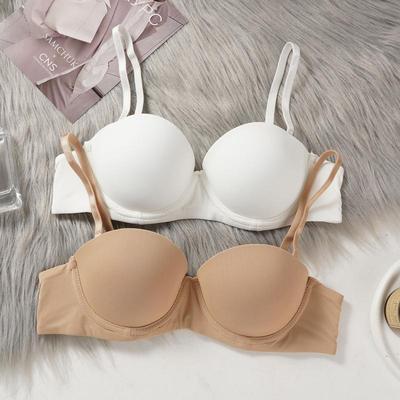 Reggiseno Push-Up Wireless Senza Cuciture - Morbido, Comodo e Invisibile 1/2 Coppa