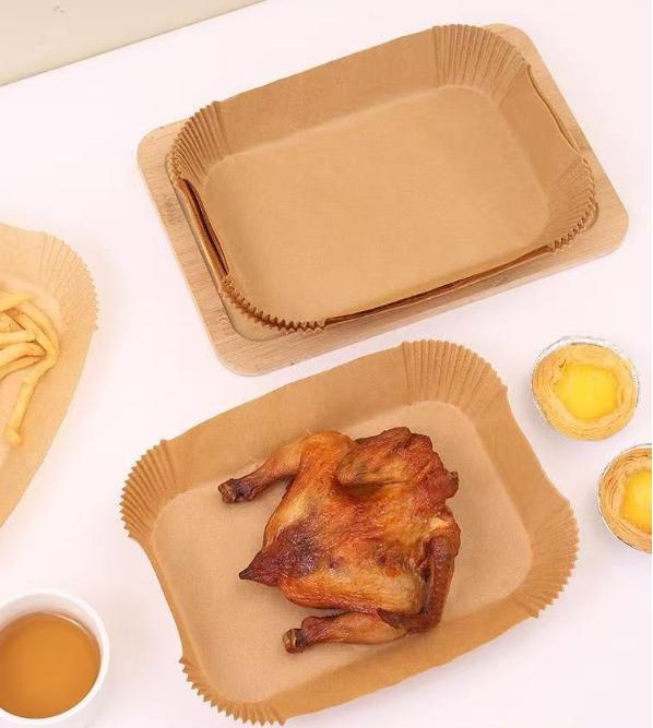 

Home Oil Absorbing Paper Fryer Can Be Used For Baking Paper In A Microwave Oven One Size коричневий