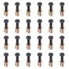 32Pcs Metal Fastening Hardware Furniture Screw Nut Threaded Inserts for Woodworking Projects Anti Corrosion Bolt