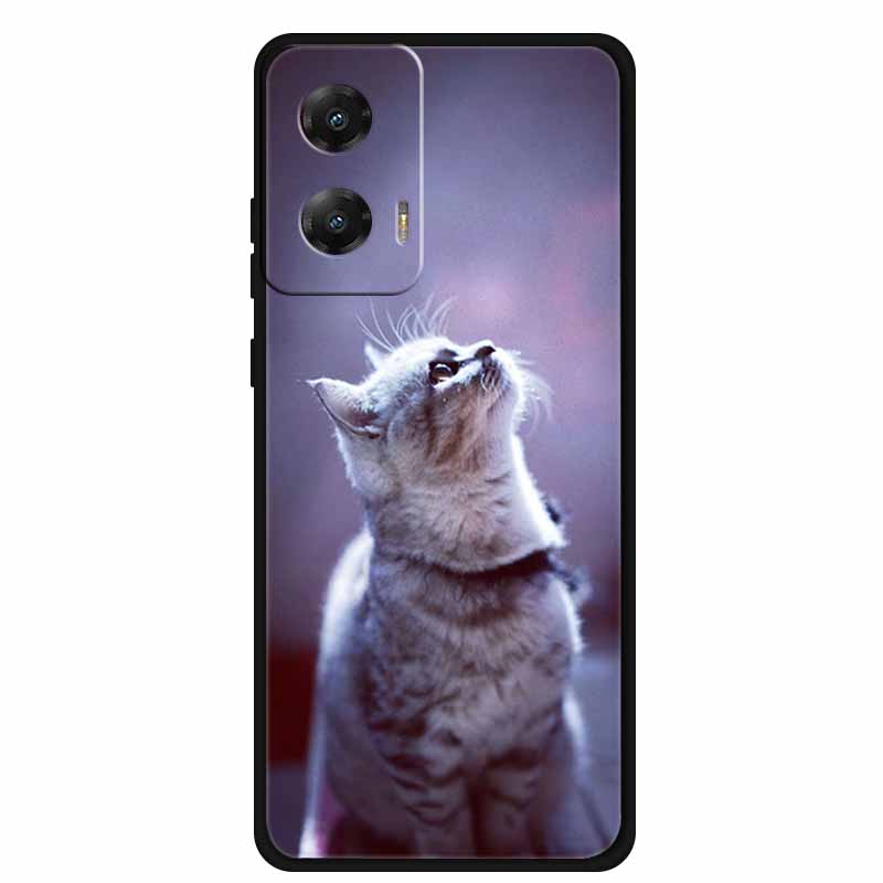 For Moto G85 5G Case TPU Animals Soft Silicone Back Cover Phone Cases For Motorola Moto E14 MotoG85 Wolf Protective Cool funda