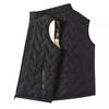 2024 Spring and Autumn New Men's Vest Stand Collar Warm Thickened Fashion Sleeveless Vest Casual Jacket Large Size