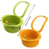 4PCS Hanging Food Scrap Filter Rack Removable Fruit Washing Basket Kitchen Garbage Filter  Bathroom