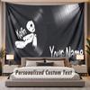 Custom Name Text Tapestry Korn Personalized Polyester Wall Tapestry For Bedroom And Room