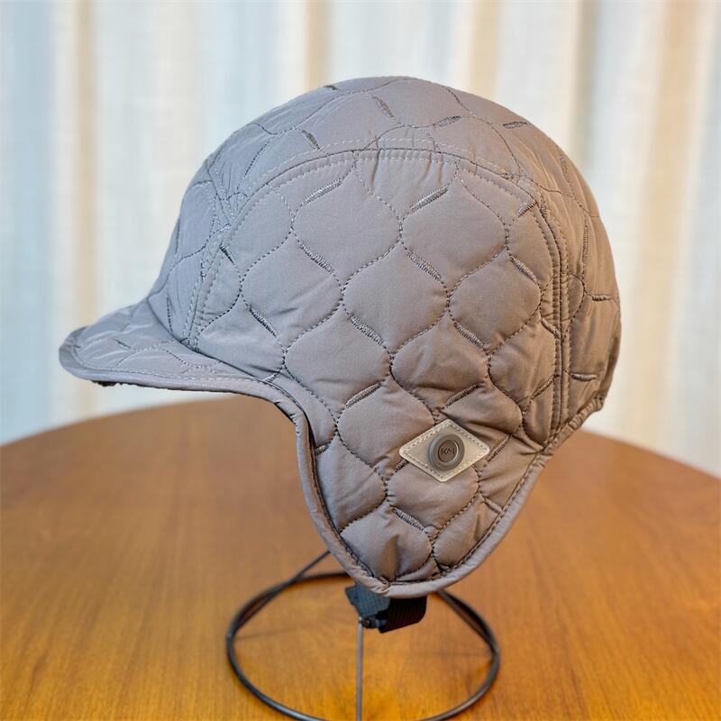 

1PC Pilot Style Skiing Winter Outdoor Ear Flaps Fashion Lei Feng Hat Windproof Sherpa Warm Skiing & Riding Retro серый