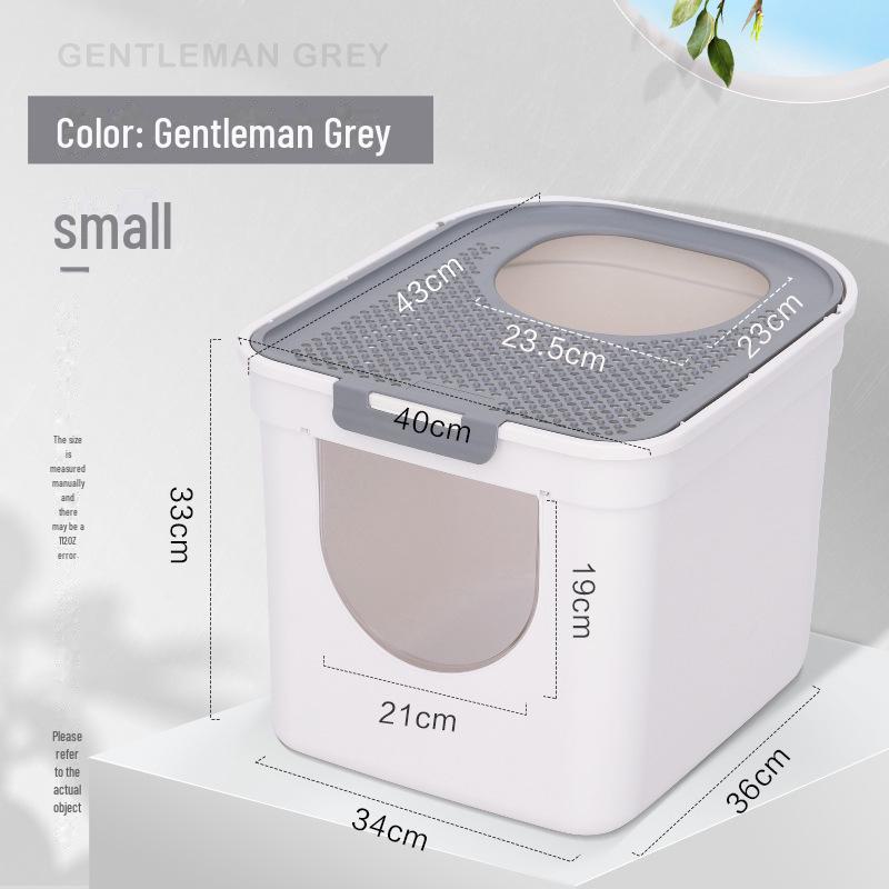 "Extra Large Enclosed Cat Litter Box with Drawer and Splash-Proof Design"