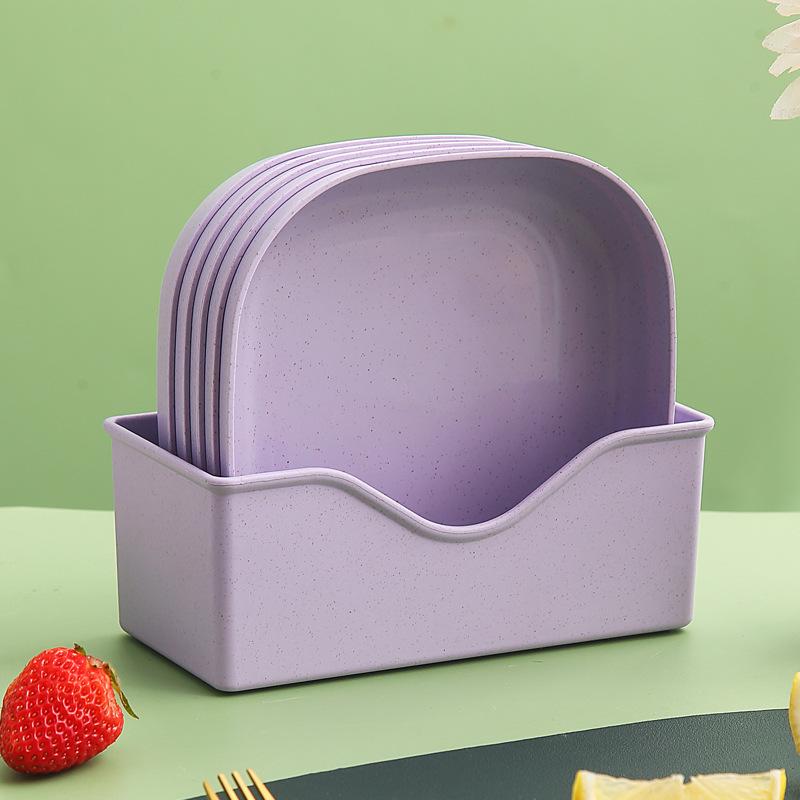 Japanese-Style Creative Plastic Bone Dish with Base