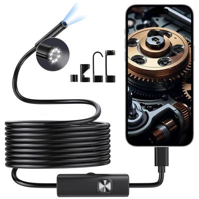 BlueSwan Latest Model 1920P HD High Fiberscope Endoscope Waterproof Instant Connection To IP67 No Charging 5m Snake Magnetic Hook Warranty [2025