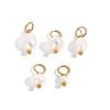 Five-Piece Baroque Freshwater Pearl Earring and Pendant DIY Jewelry Charms In Titanium Steel