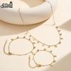 EFFIE QUEEN Stainless Steel Simple Zircon Star Heart Necklace Waterproof Metal Heart Star CZ Collar Choker Chain Jewelry STKN26