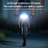 Powerful Bicycles Front Headlight Waterproof Bright LED Road Bike Light USB Rechargeable Bike Light for Night Cycling