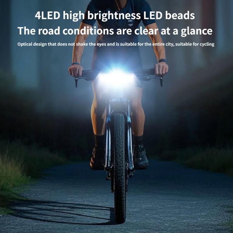 Powerful Bicycles Front Headlight Waterproof Bright LED Road Bike Light USB Rechargeable Bike Light for Night Cycling