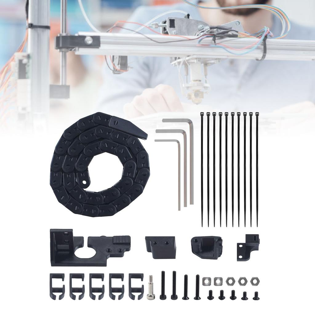 3D-Drucker Schleppkette Ersatz für   AD 5M 5M Pro 3D-Drucker Geräuscharm Hochtemperaturbeständig Kabelträger-Kit