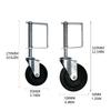 Gate Caster 360 Degree Rotation Heavy-Duty Commercial Agricultural Grade