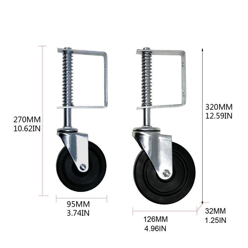 Gate Caster 360 Degree Rotation Heavy-Duty Commercial Agricultural Grade