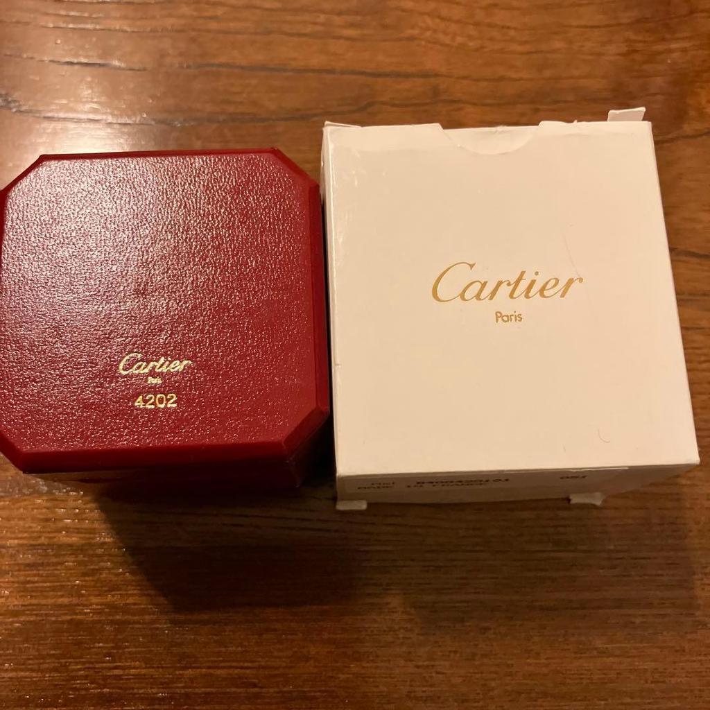 Used Cartier love ring empty box