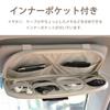 Car Sun Visor Full with Inner Sun Visor Storage Holder for Parking and Small Items Pocket, Size, Pocket, Case, Smartphone, Sunglasses, Cards, Cables,