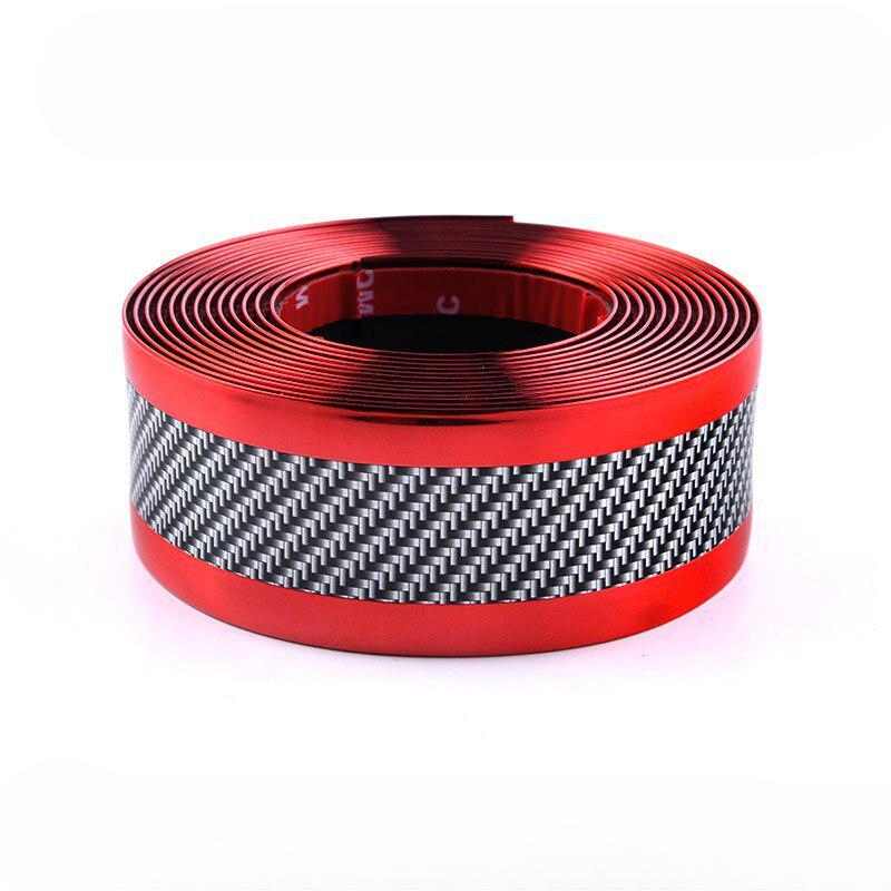 1M Carbon Fiber Rubber Styling Car Stickers Door Sill Protector Goods Accessories Carbon Door Sill for Car Accessories