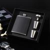 8oz Stainless Steel Portable Hip Flask Set with 7oz Baijiu Bottle - Outdoor Liquor Gift Box