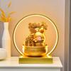 Exquisite Desktop Landscape Lamp with Lucky Cat, Money Tree, and Humidifier - Creative Gift Ornament