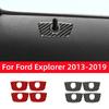 Carbon Fiber for Ford Explorer 2013-2019 Car Accessories Interior Car Door Locks Decoration Cover Trim Sticker Decal Frame