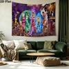 Anime Dragonball Wall Tapestry Aesthetic Wall Hanging Printed Fabric Blanket Decorative Tapestries for Bedroom Living Room Home Decor