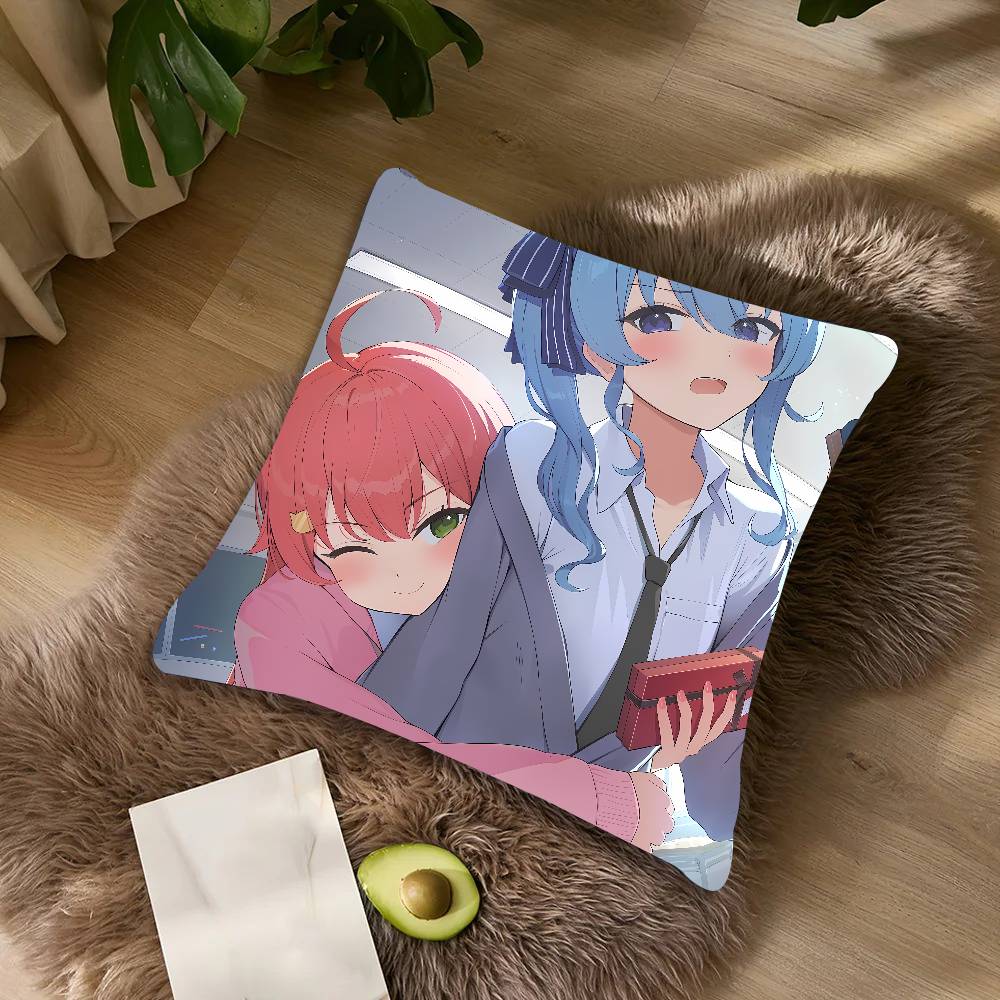 Cute Hot Girl Kawaii Sakura Miko Cushion Cover Decor Home Throw Pillow Covers For Couch Camping Pillow Cover Decorations