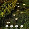 4 Pack Paw Print Solar Lights Solar Lamp in The Shape of Pet's Footprint for Garden Courtyard Terrace Balcony Garden and Lawn
