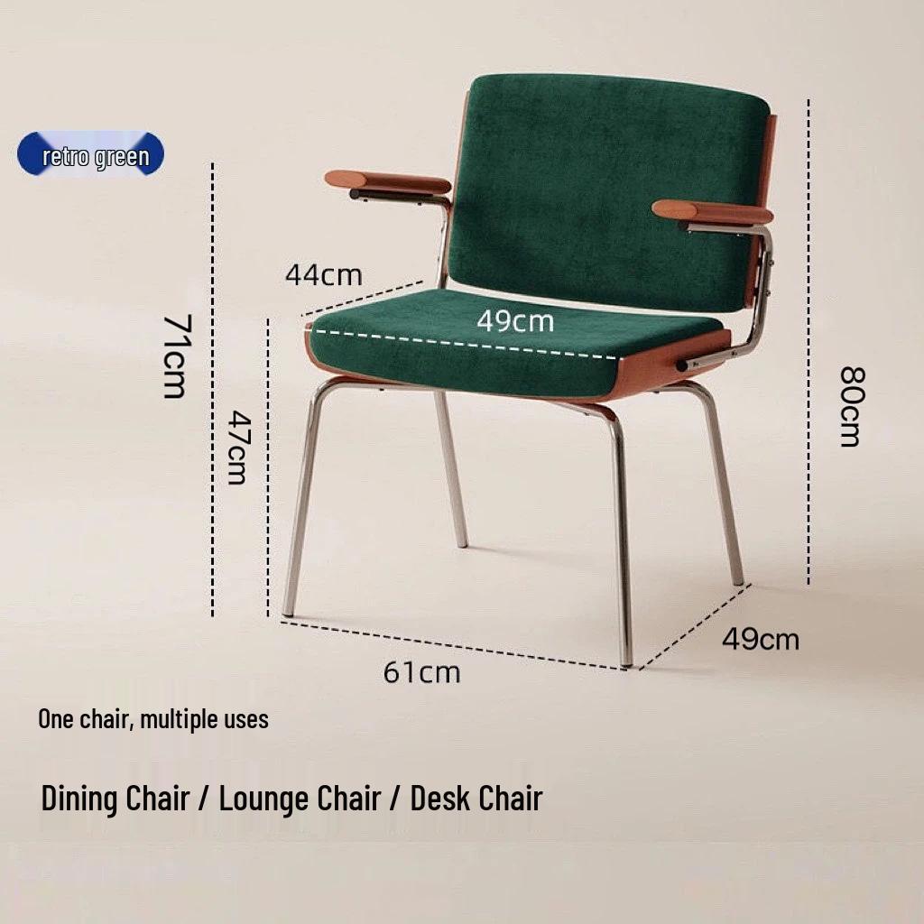 Retro Wabi-Sabi Style Luxury Dining Chair - Vintage Makeup or Dining Chair