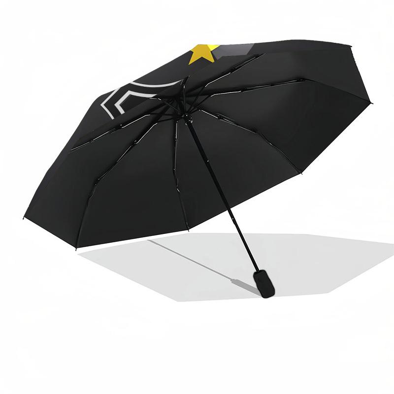 ABC FC, Badge Automatic Opening and Closing, 8 Rib Structure Portable Umbrella, Suitable for Men and Women In All Seasons  Perfect Gift for