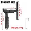 Bike Chain Breaker Cutter with Chain Hook and Replacement Pin, Bicycle Chain Repair Tool, Bicycle Chain Remove and Install Tool