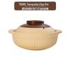 GOWKE Ceramic Clay Casserole Pot for Stovetop Cooking