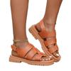 New fashionable thick-soled sports sandals women's belt buckle thick-soled soft-soled one-character sandals