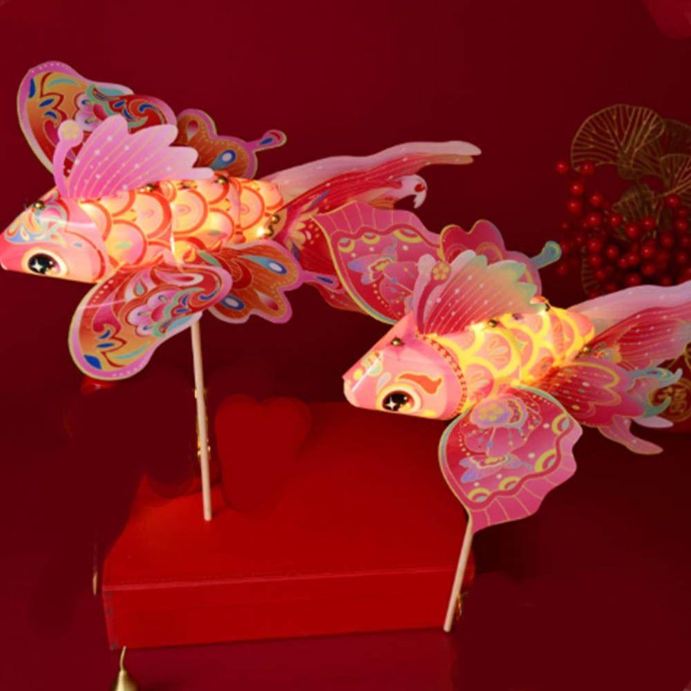Waterproof Handheld  Fish Lantern DIY Handmade DIY Lantern Materials  Hanfu Accessories