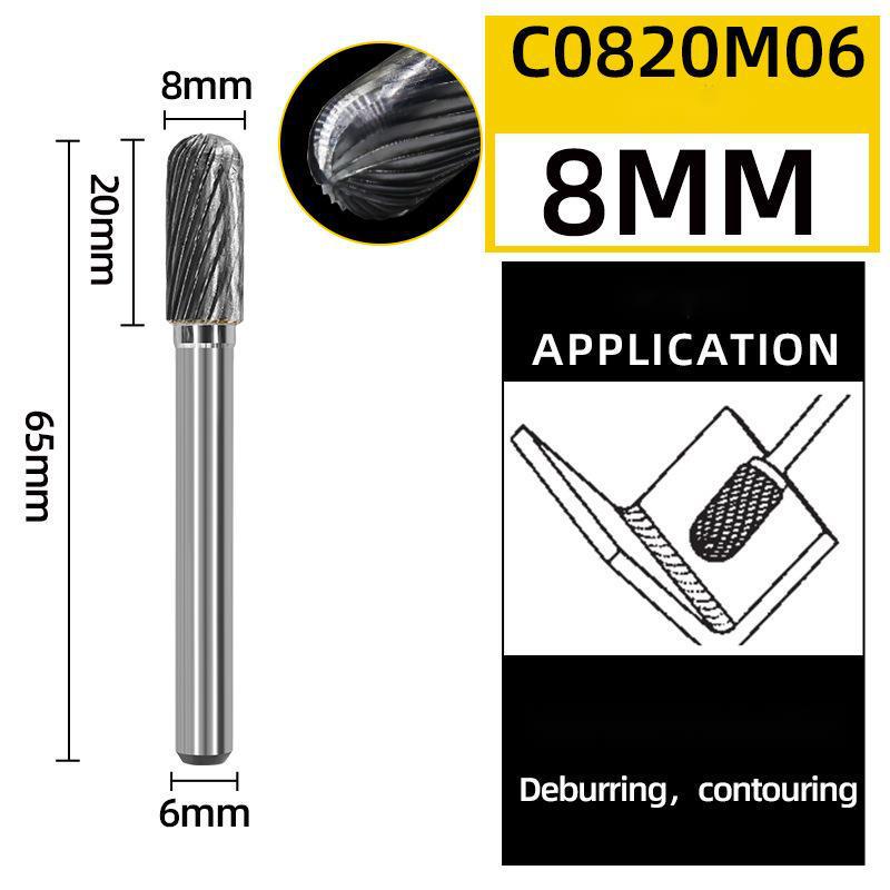 C-Type CX-Type Carbide Rotary Burr: Single/Double Cut Drill Bit for Engraving & Milling