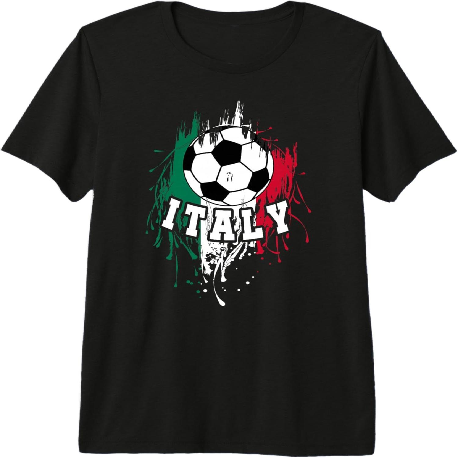 Italy Soccer Italian Football Italy Futbol Premium Tri-blend T-Shirt S разноцветный
