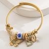 Butterfly Heart Pendant Bracelet With Rhinestones For Women And Gift Giving