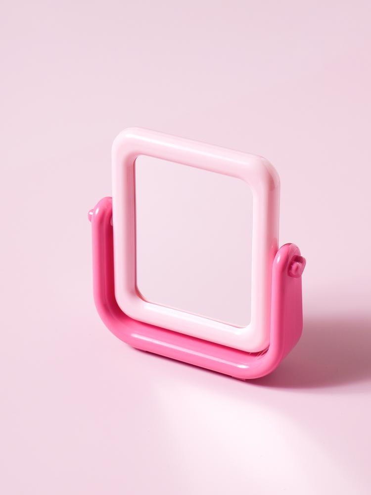 Lovely Square Dual-Sided Desktop Stand Mirror