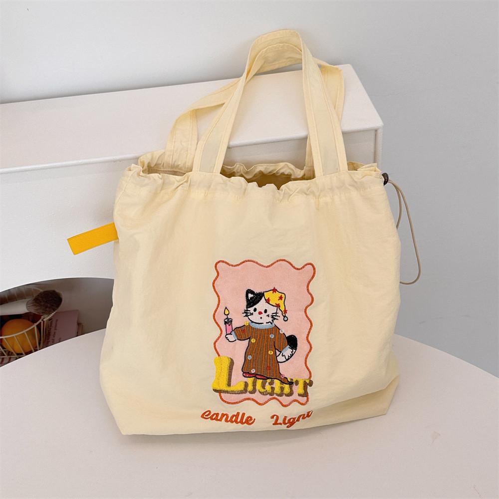Adorable Korean Style Casual Tote Bag Perfect For Travel And School With Spacious Design