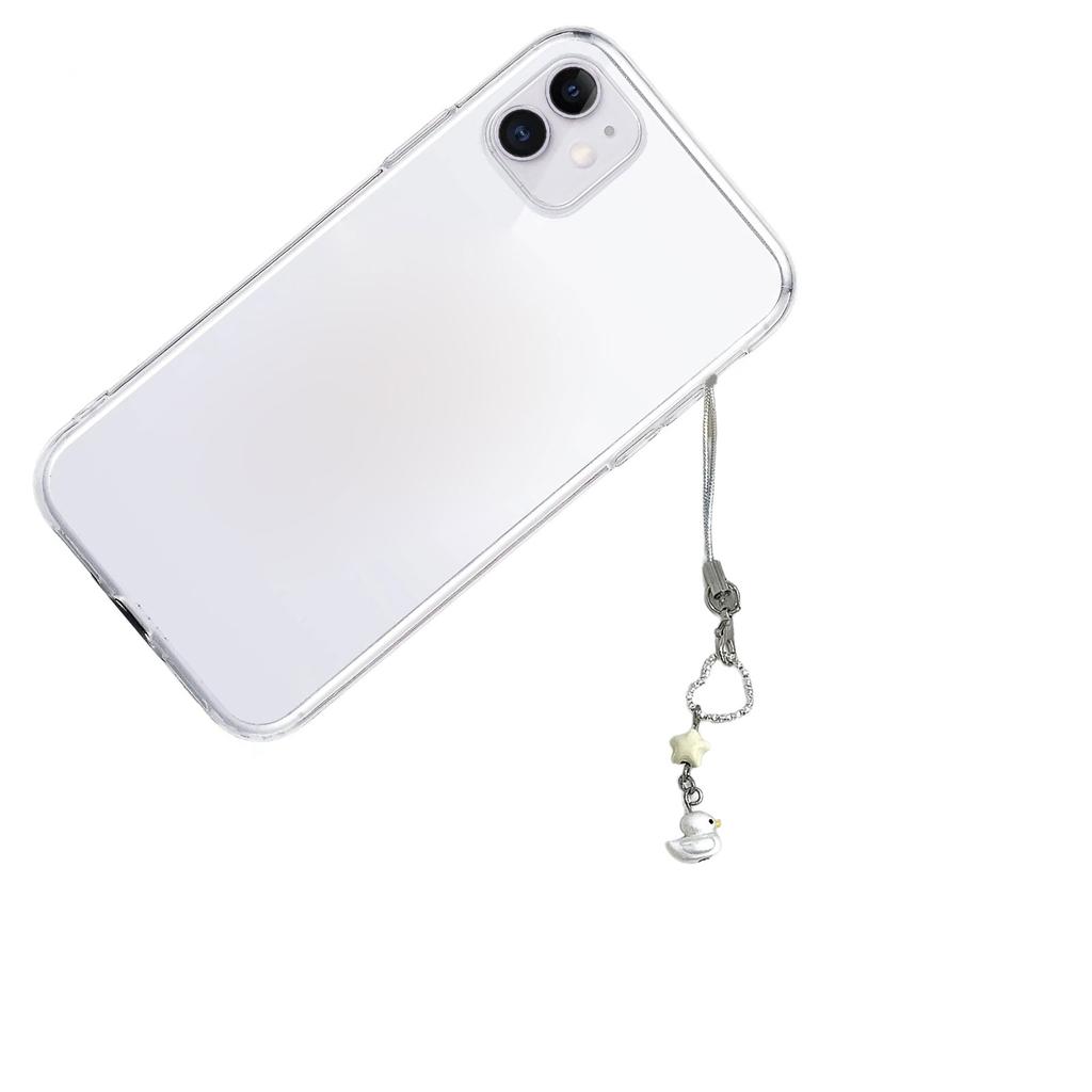 Lucky Key Phone Chain Ornament Sweet Flower Beaded Cellphone Pendant Phone Lanyard Bag Charm for Fashionable Individuals