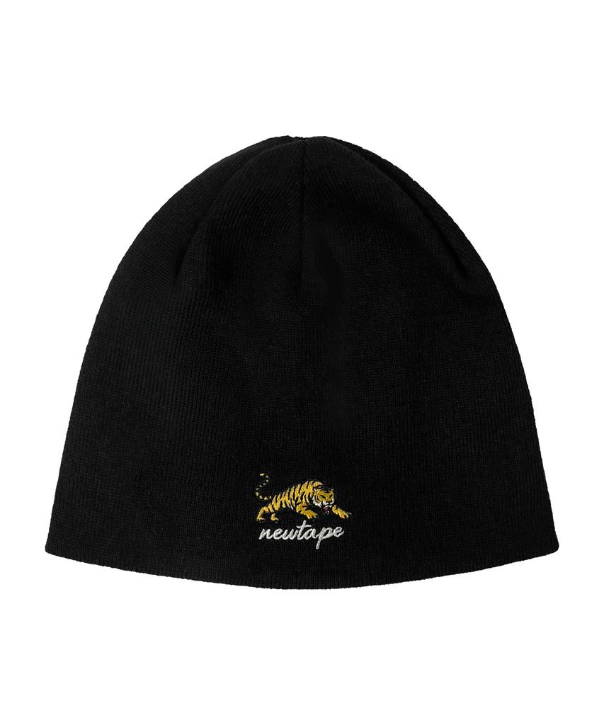 Nyuteib Wild Tiger Big Head Beanie - Black