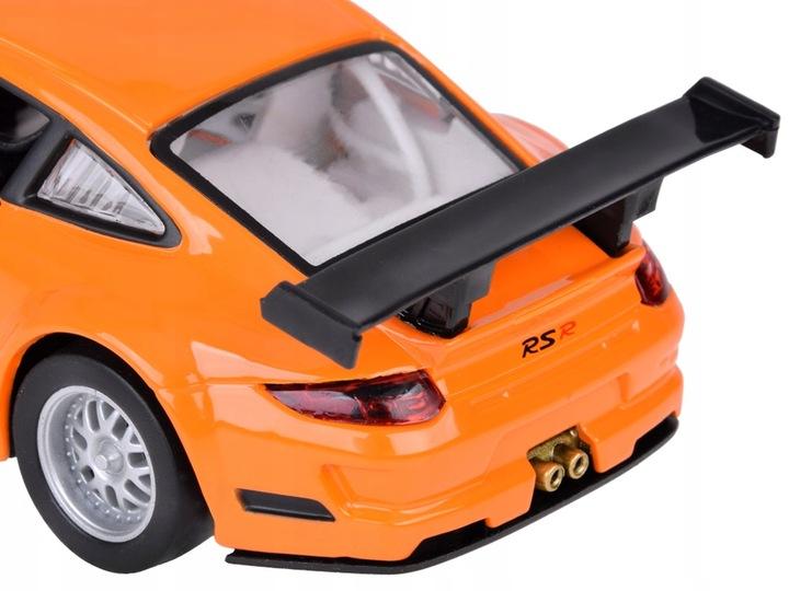 Auto Metalowe Model Porshe 911 Gt3 Rsr 1:32 Światło Dźwięk Kolekcja Za5054