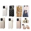 Kožená crossbody skořepina Litchi Pattern pro iPhone 15 Pro Max a Xperia 1 VI