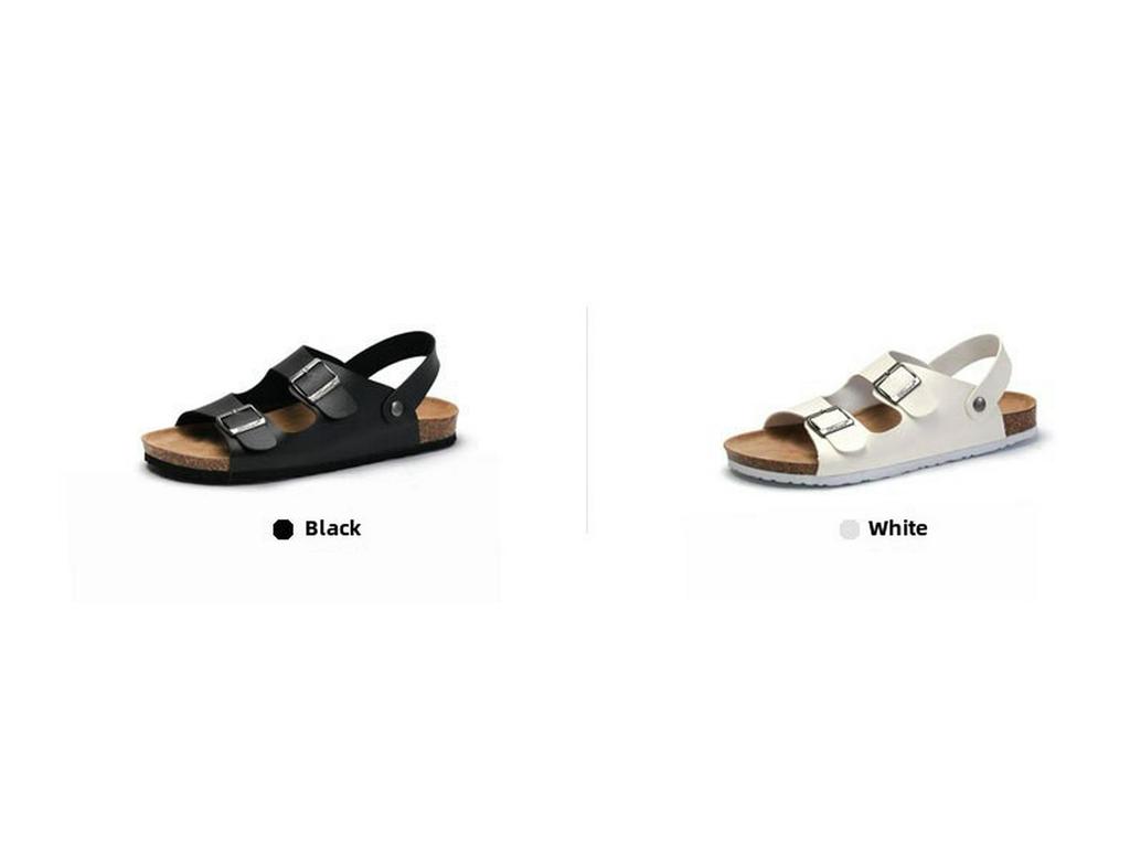 Korean-Style Cork Flip-Flops: Trendy Summer Beach Sandals for Men & Women
